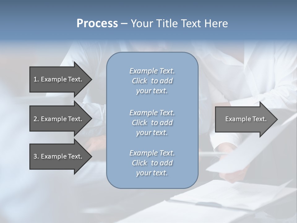 A Man And A Woman Sitting At A Table Looking At A Computer Screen PowerPoint Template