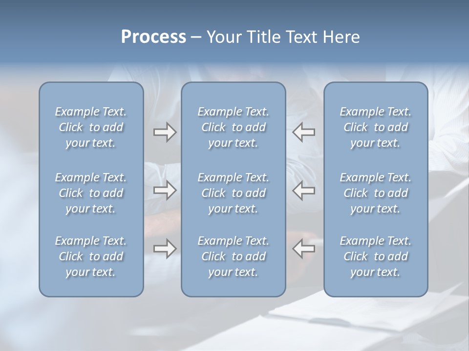 A Man And A Woman Sitting At A Table Looking At A Computer Screen PowerPoint Template