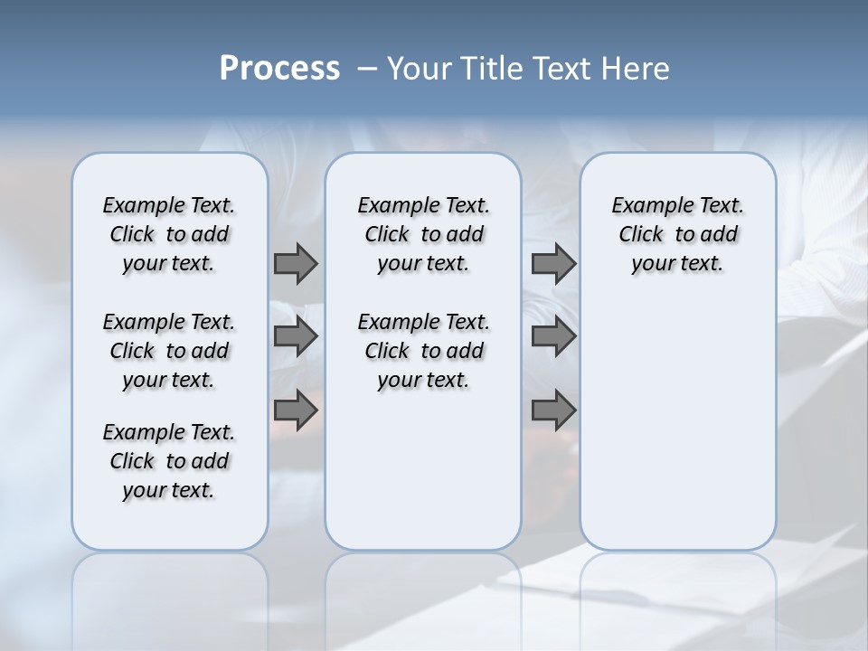 A Man And A Woman Sitting At A Table Looking At A Computer Screen PowerPoint Template