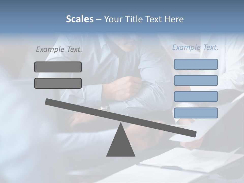 A Man And A Woman Sitting At A Table Looking At A Computer Screen PowerPoint Template