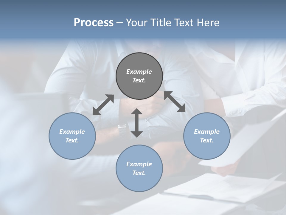 A Man And A Woman Sitting At A Table Looking At A Computer Screen PowerPoint Template
