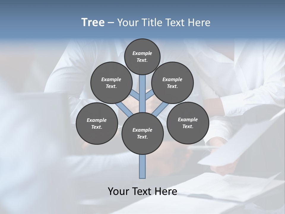A Man And A Woman Sitting At A Table Looking At A Computer Screen PowerPoint Template