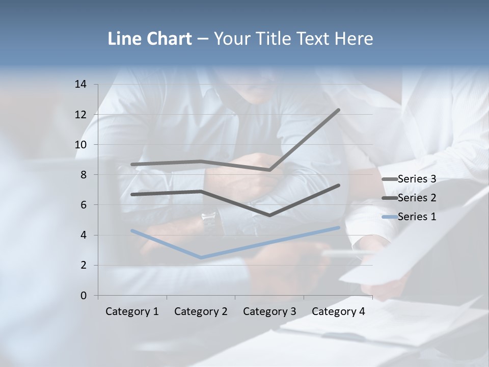 A Man And A Woman Sitting At A Table Looking At A Computer Screen PowerPoint Template