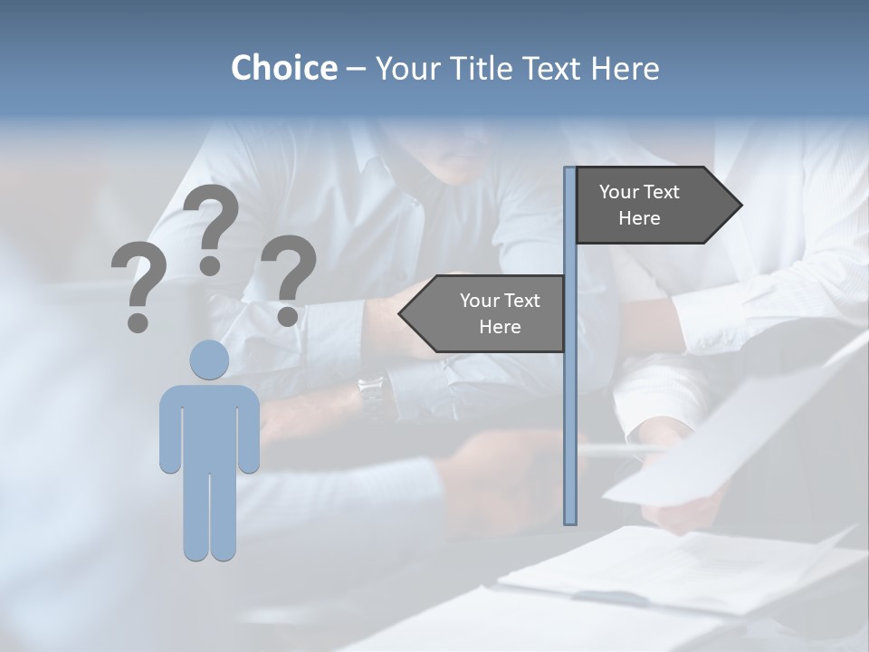 A Man And A Woman Sitting At A Table Looking At A Computer Screen PowerPoint Template
