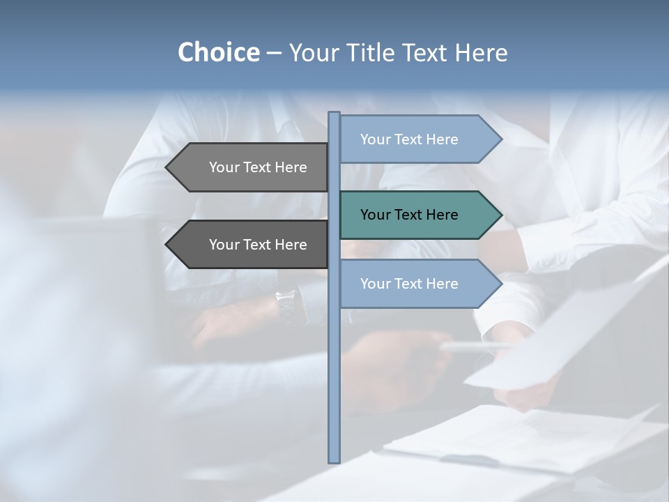 A Man And A Woman Sitting At A Table Looking At A Computer Screen PowerPoint Template