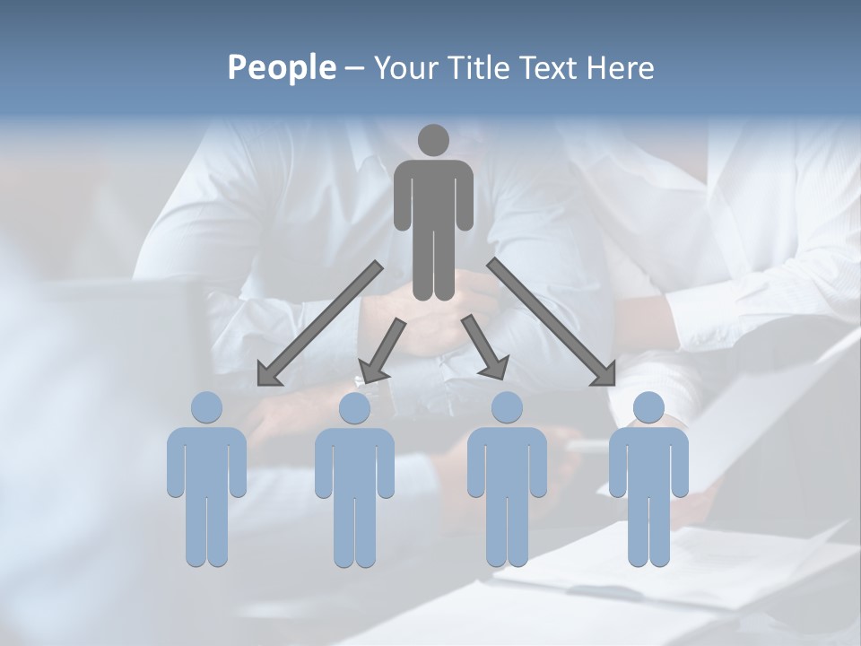 A Man And A Woman Sitting At A Table Looking At A Computer Screen PowerPoint Template