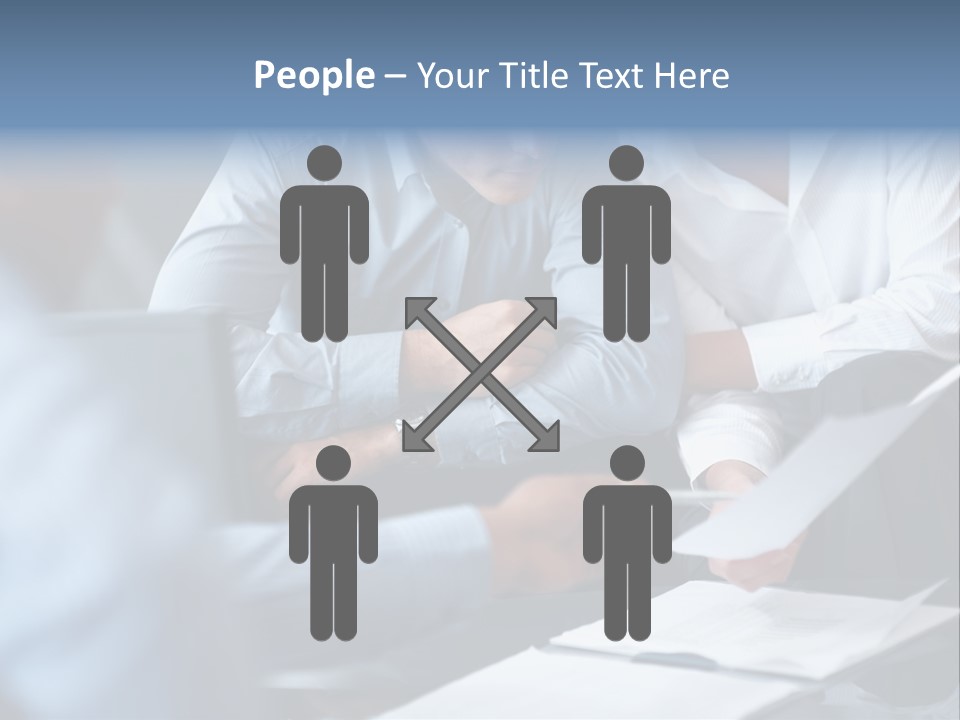 A Man And A Woman Sitting At A Table Looking At A Computer Screen PowerPoint Template