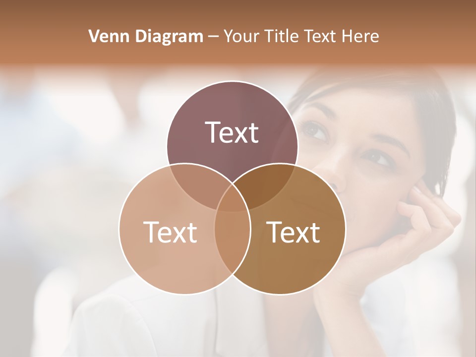 A Woman Is Sitting In Front Of A Group Of People PowerPoint Template