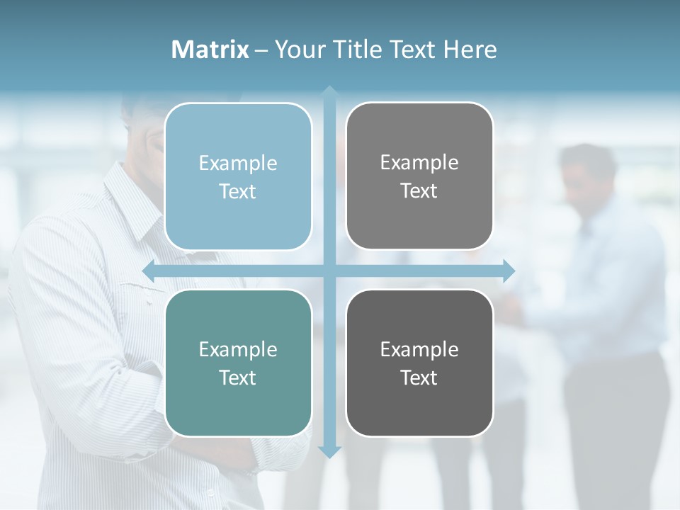 A Man Standing In Front Of A Group Of People PowerPoint Template