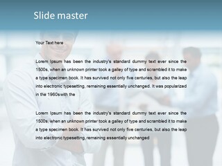 A Man Standing In Front Of A Group Of People PowerPoint Template