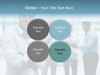 A Man Standing In Front Of A Group Of People PowerPoint Template