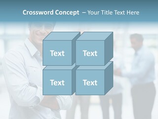A Man Standing In Front Of A Group Of People PowerPoint Template