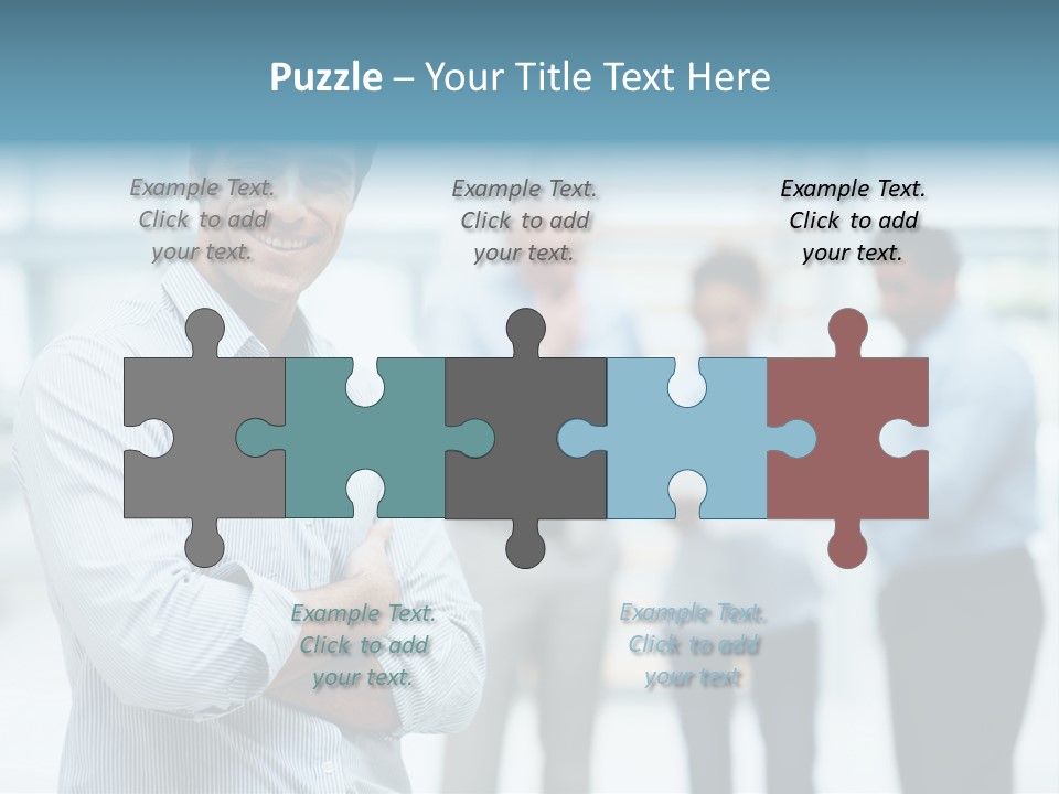 A Man Standing In Front Of A Group Of People PowerPoint Template