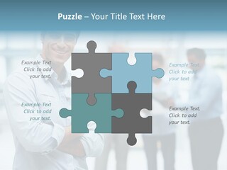 A Man Standing In Front Of A Group Of People PowerPoint Template