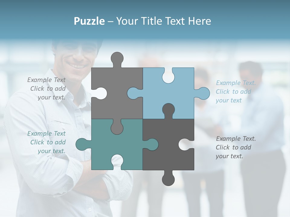 A Man Standing In Front Of A Group Of People PowerPoint Template