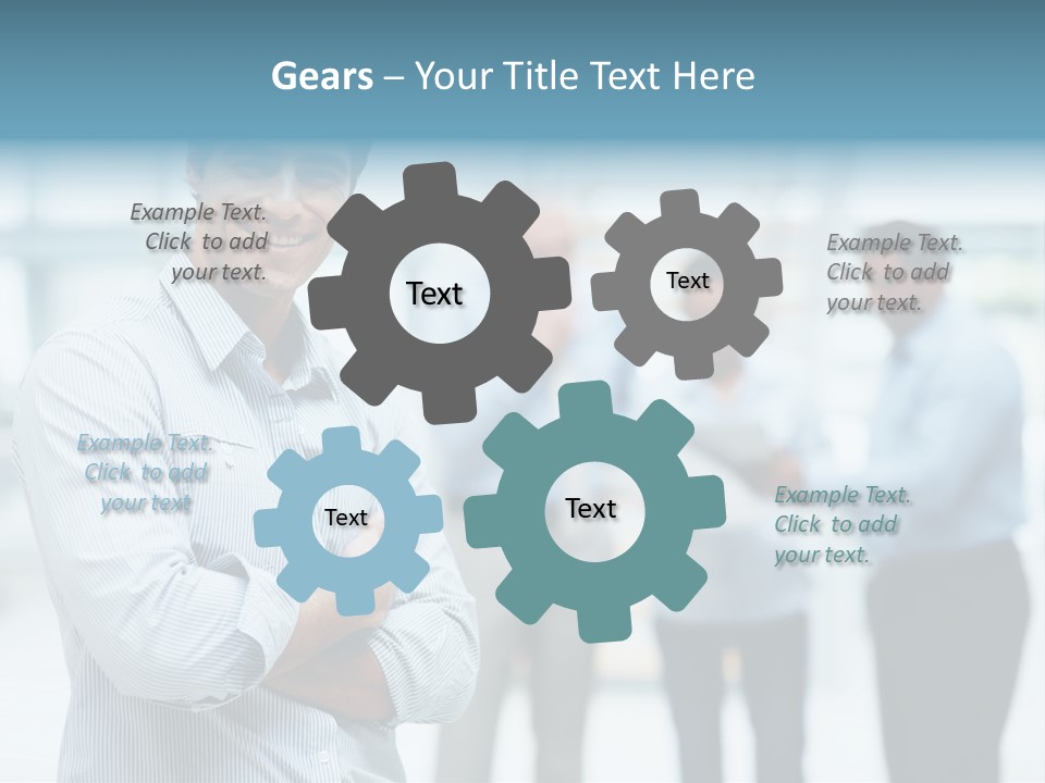 A Man Standing In Front Of A Group Of People PowerPoint Template