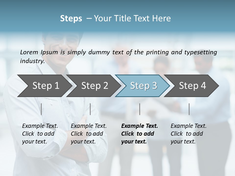 A Man Standing In Front Of A Group Of People PowerPoint Template