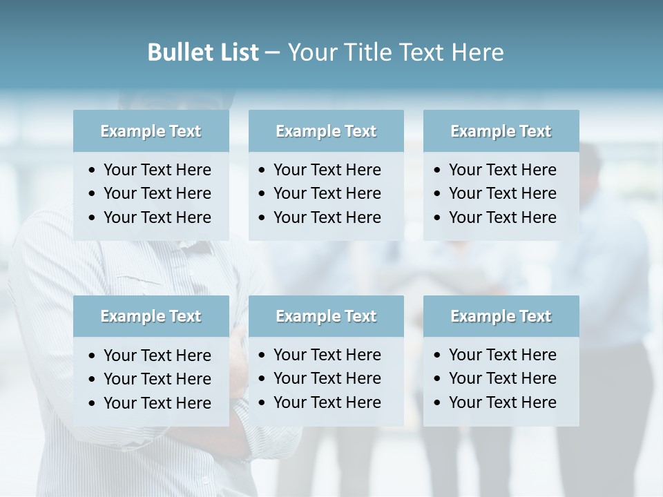 A Man Standing In Front Of A Group Of People PowerPoint Template