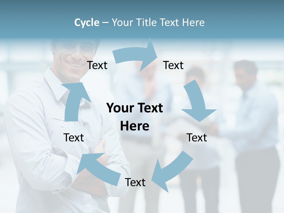 A Man Standing In Front Of A Group Of People PowerPoint Template