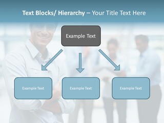 A Man Standing In Front Of A Group Of People PowerPoint Template