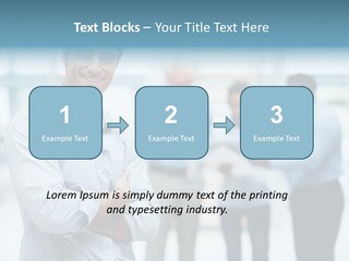 A Man Standing In Front Of A Group Of People PowerPoint Template