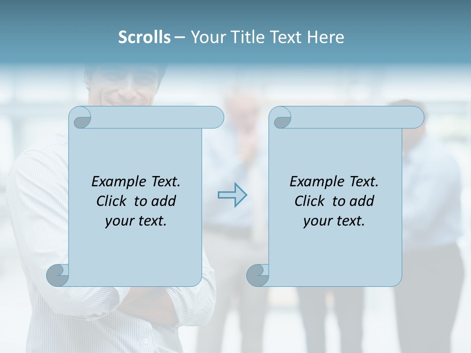A Man Standing In Front Of A Group Of People PowerPoint Template