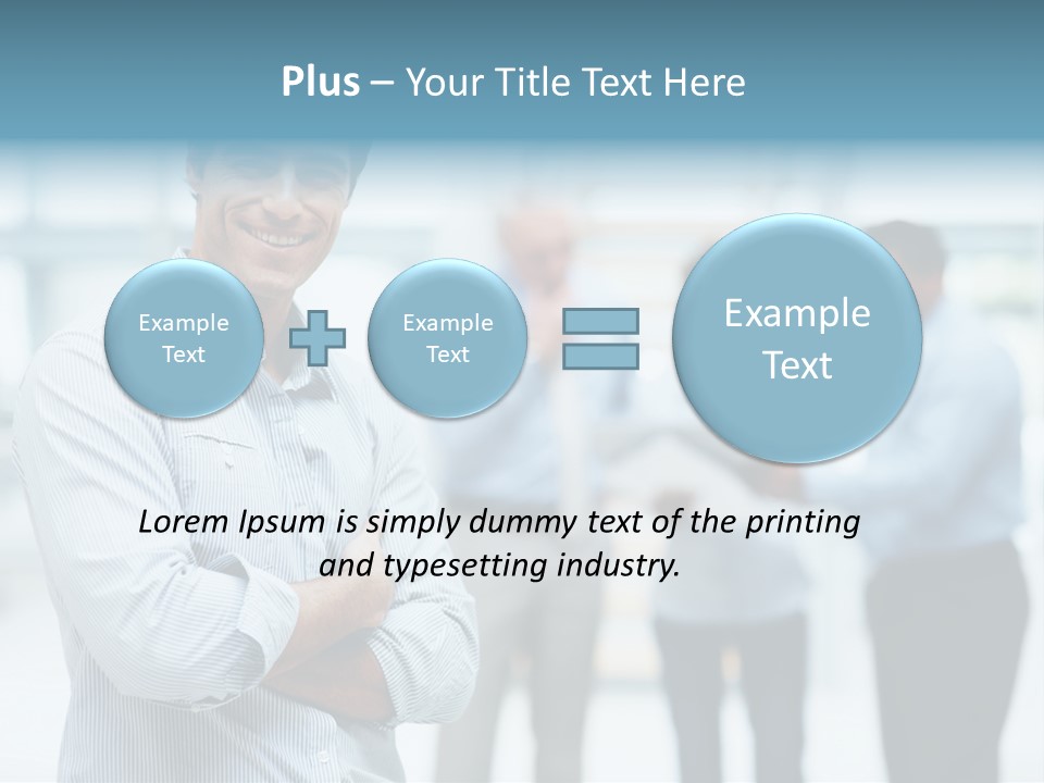 A Man Standing In Front Of A Group Of People PowerPoint Template