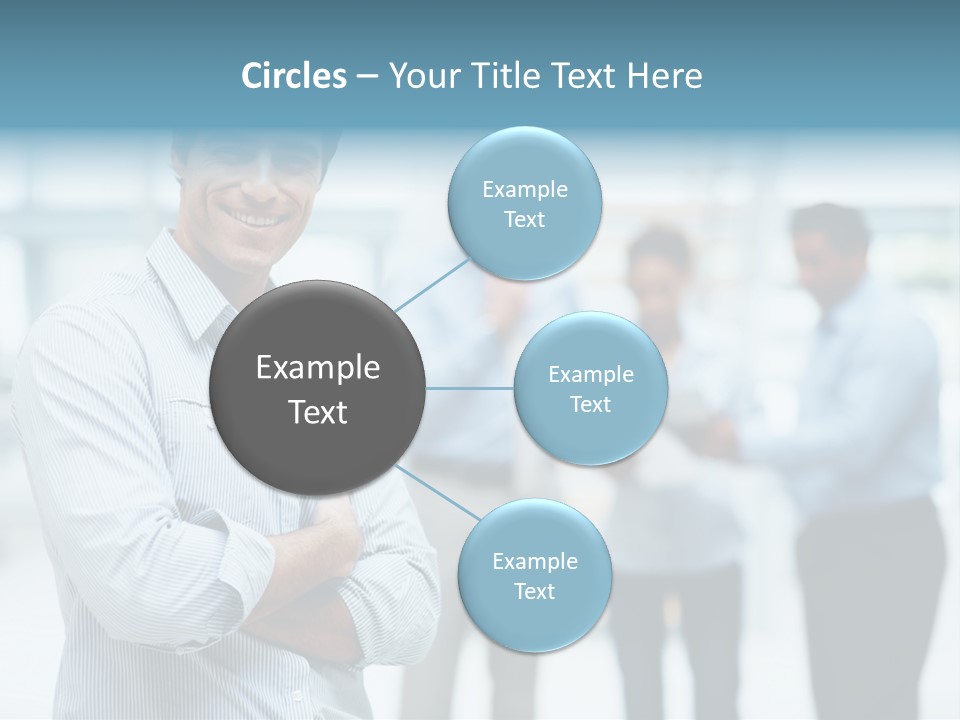 A Man Standing In Front Of A Group Of People PowerPoint Template