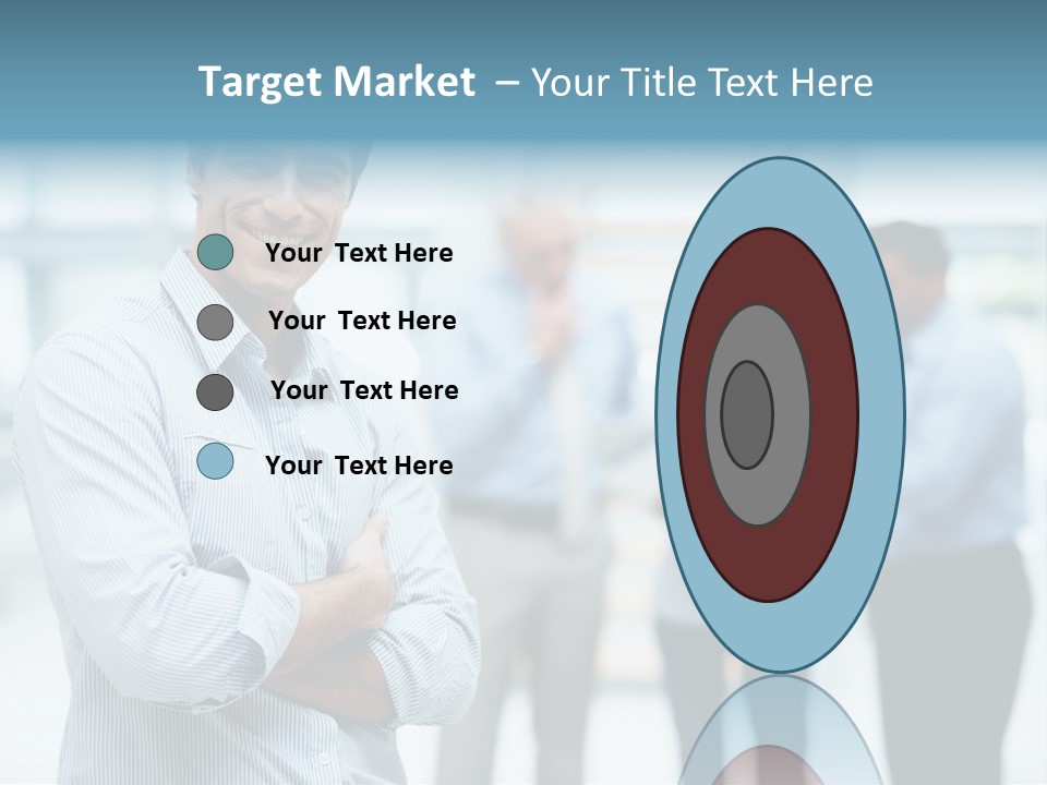 A Man Standing In Front Of A Group Of People PowerPoint Template