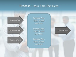 A Man Standing In Front Of A Group Of People PowerPoint Template
