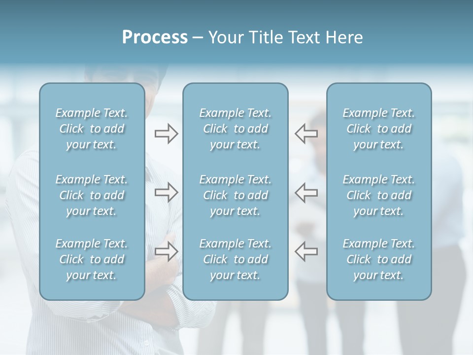A Man Standing In Front Of A Group Of People PowerPoint Template