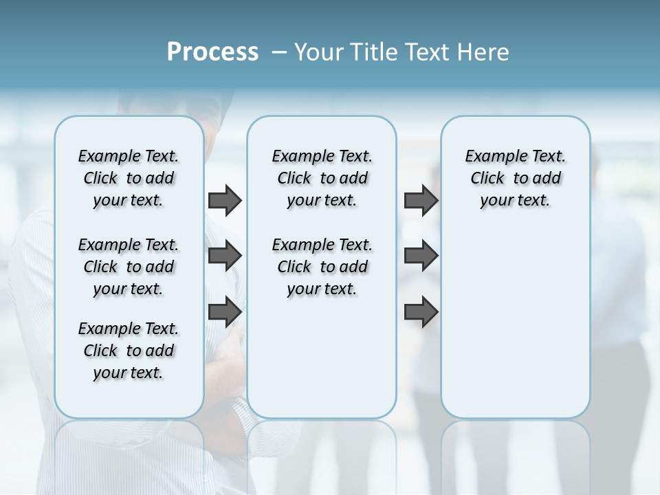 A Man Standing In Front Of A Group Of People PowerPoint Template