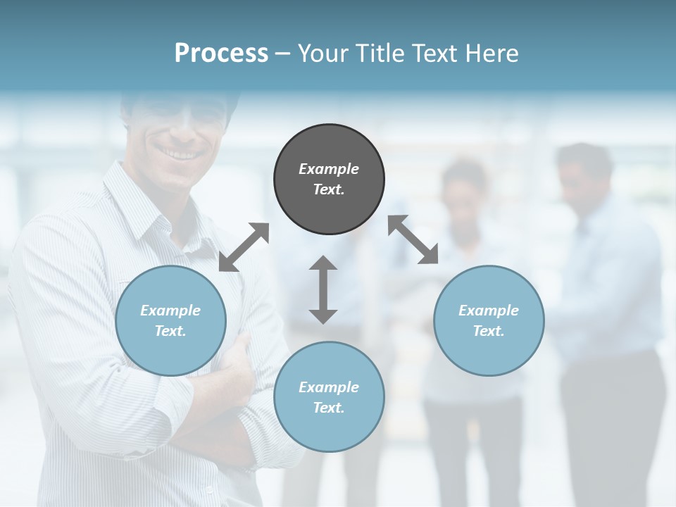 A Man Standing In Front Of A Group Of People PowerPoint Template