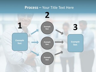 A Man Standing In Front Of A Group Of People PowerPoint Template