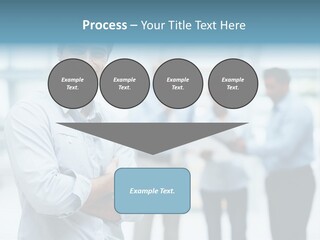 A Man Standing In Front Of A Group Of People PowerPoint Template