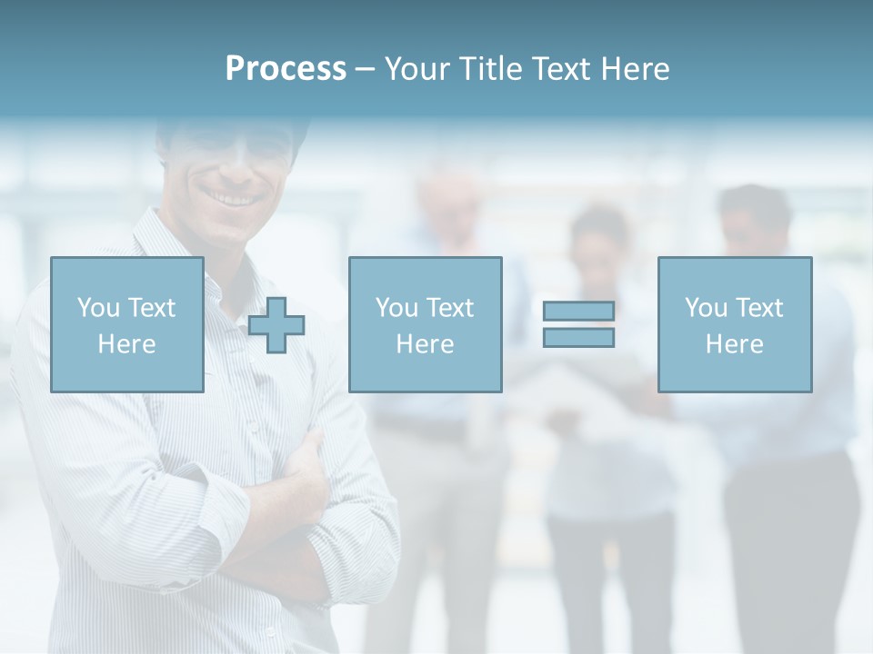 A Man Standing In Front Of A Group Of People PowerPoint Template