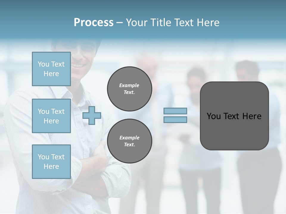 A Man Standing In Front Of A Group Of People PowerPoint Template