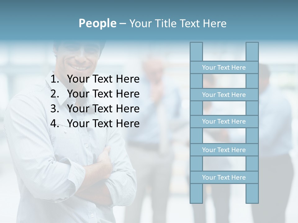 A Man Standing In Front Of A Group Of People PowerPoint Template