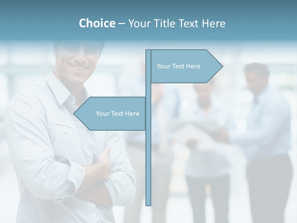 A Man Standing In Front Of A Group Of People PowerPoint Template