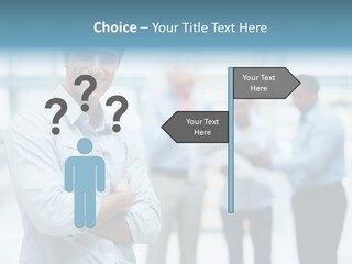 A Man Standing In Front Of A Group Of People PowerPoint Template