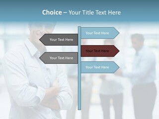 A Man Standing In Front Of A Group Of People PowerPoint Template