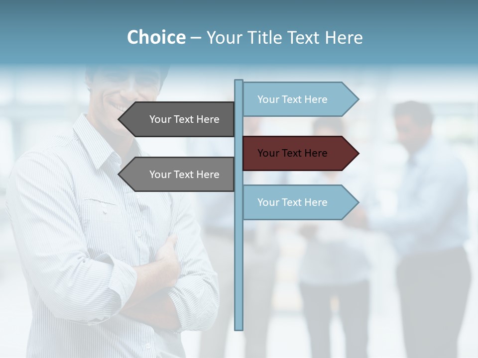 A Man Standing In Front Of A Group Of People PowerPoint Template