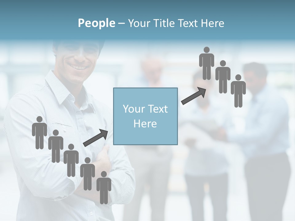 A Man Standing In Front Of A Group Of People PowerPoint Template
