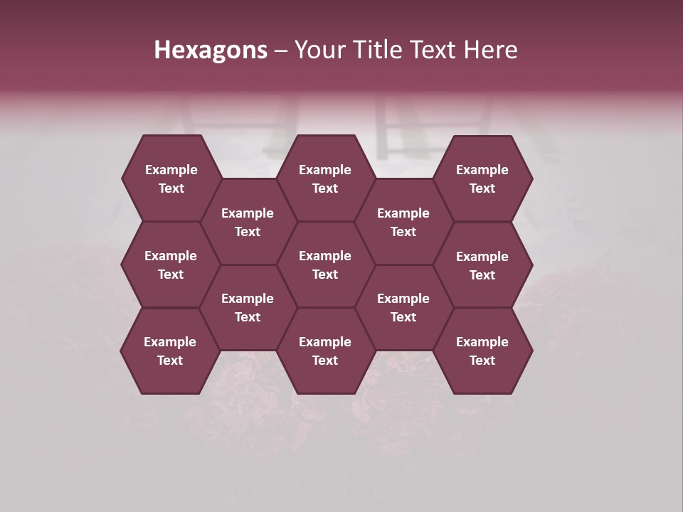 A Table Topped With Pink Flowers And Plates PowerPoint Template