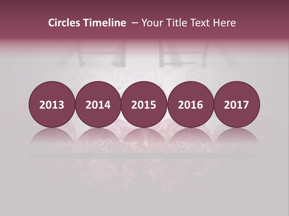 A Table Topped With Pink Flowers And Plates PowerPoint Template