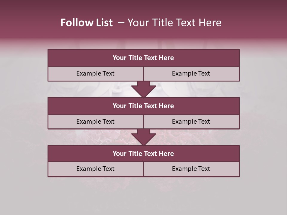 A Table Topped With Pink Flowers And Plates PowerPoint Template