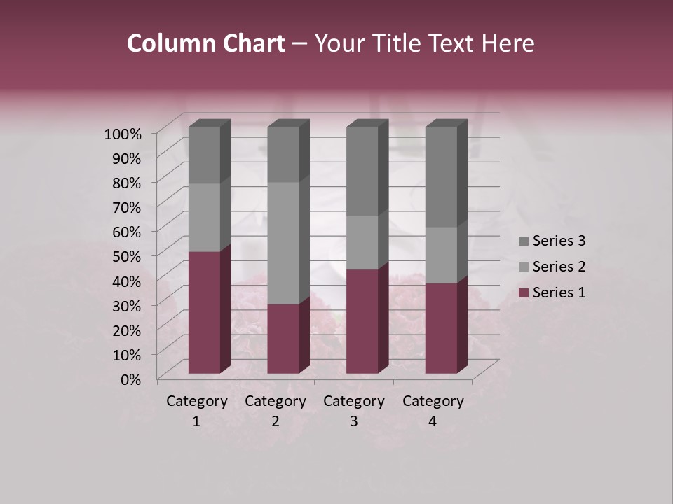A Table Topped With Pink Flowers And Plates PowerPoint Template