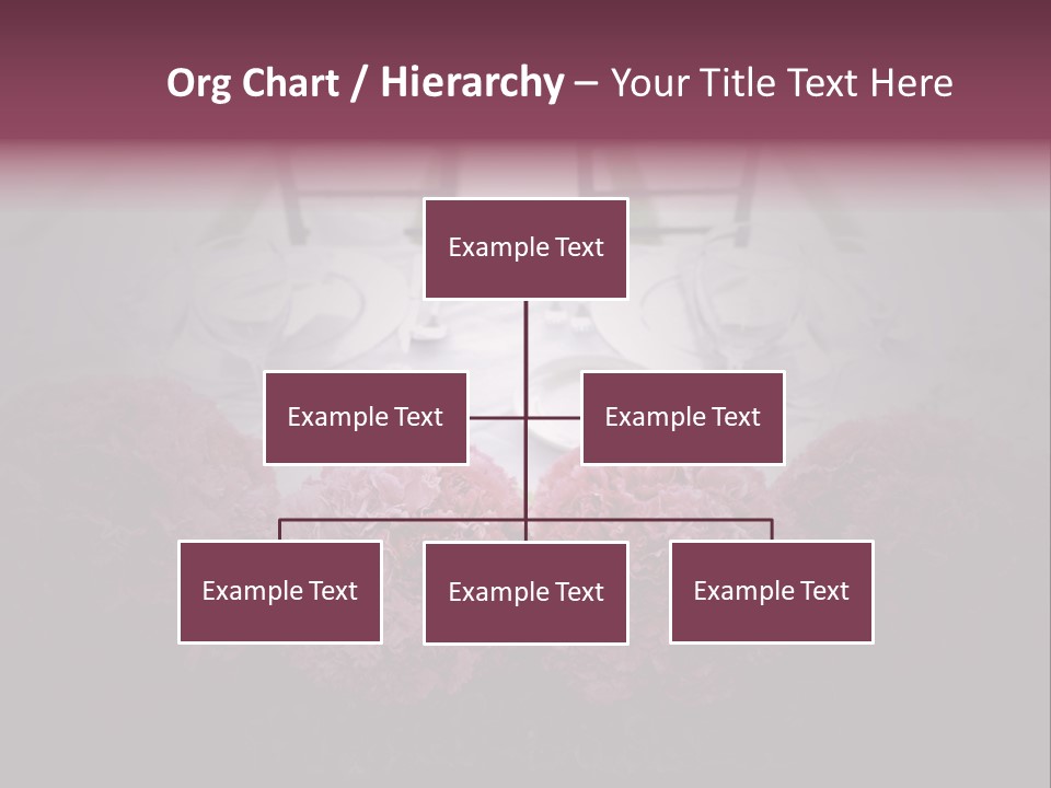 A Table Topped With Pink Flowers And Plates PowerPoint Template