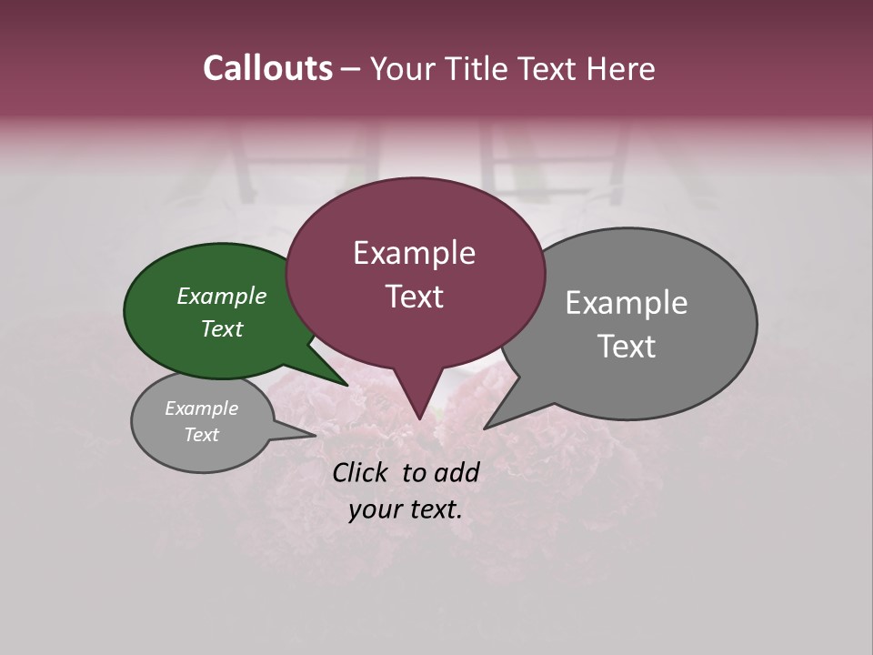 A Table Topped With Pink Flowers And Plates PowerPoint Template