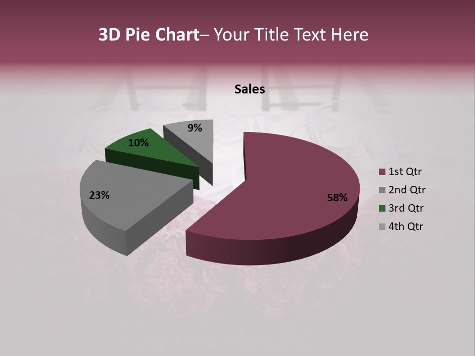 A Table Topped With Pink Flowers And Plates PowerPoint Template